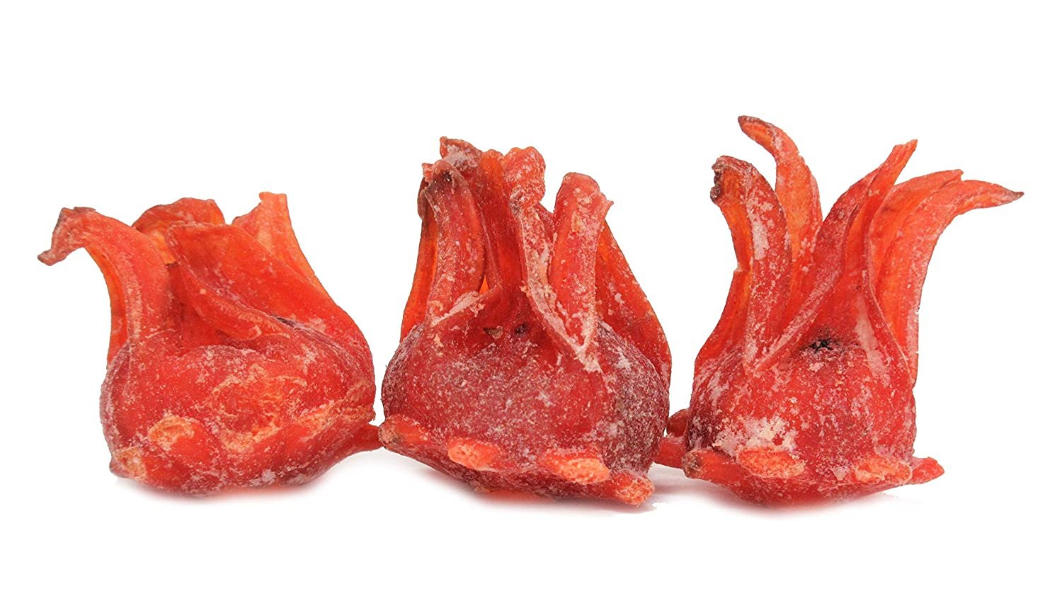 Organic Dried Candied Hibiscus Flowers - Sweet & Tangy Natural Snack - Perfect for Tea, Baking & Healthy Desserts