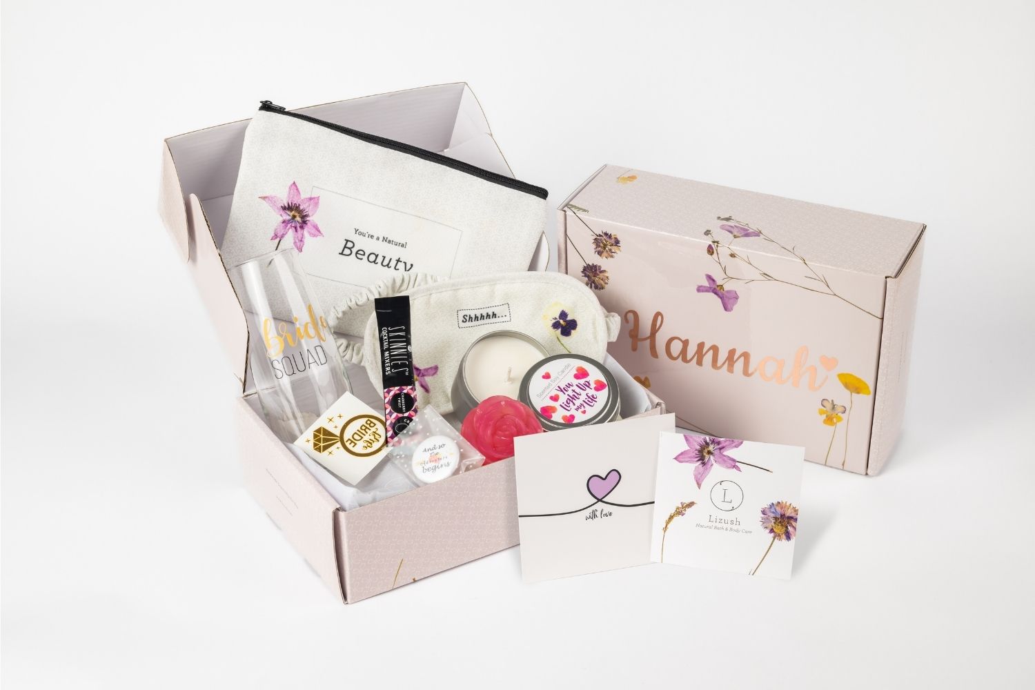 Luxury Natural Spa Gift Set for Bridal Shower & Bridesmaids - Perfect Wedding Party Favors & Self-Care Relaxation Gifts
