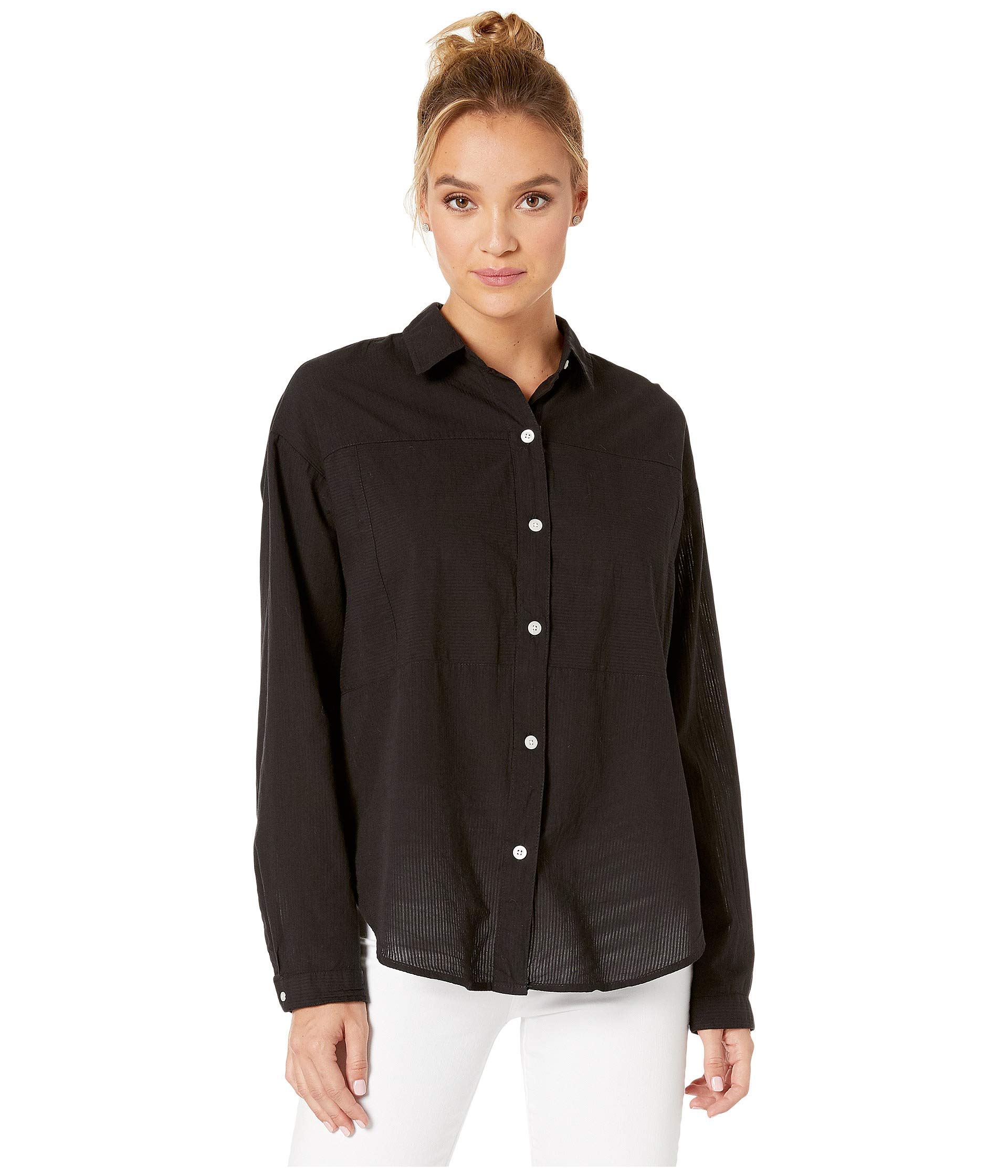 Hurley Wilson Shadow Dolman Long Sleeve Black Women's Top Size SM (US 3-5) - Perfect for Yoga, Gym Workouts & Casual Streetwear