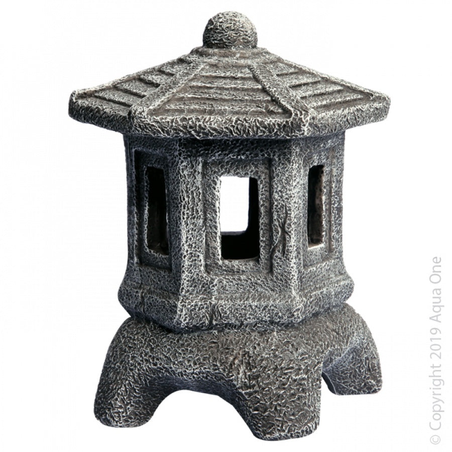 Aqua One Japanese Lantern - Traditional Asian Style Outdoor Garden Decor for Patio, Yard & Zen Landscaping | Perfect for Meditation Spaces & Backyard Ambiance
