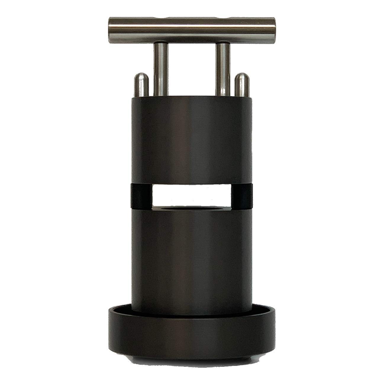 Beyond ICE JR2.0 2-Inch Ice Ball Press - Gun Metal Gray Whiskey Ice Ball Maker for Bourbon, Scotch & Cocktails - Perfect for Home Bars, Parties & Gifting