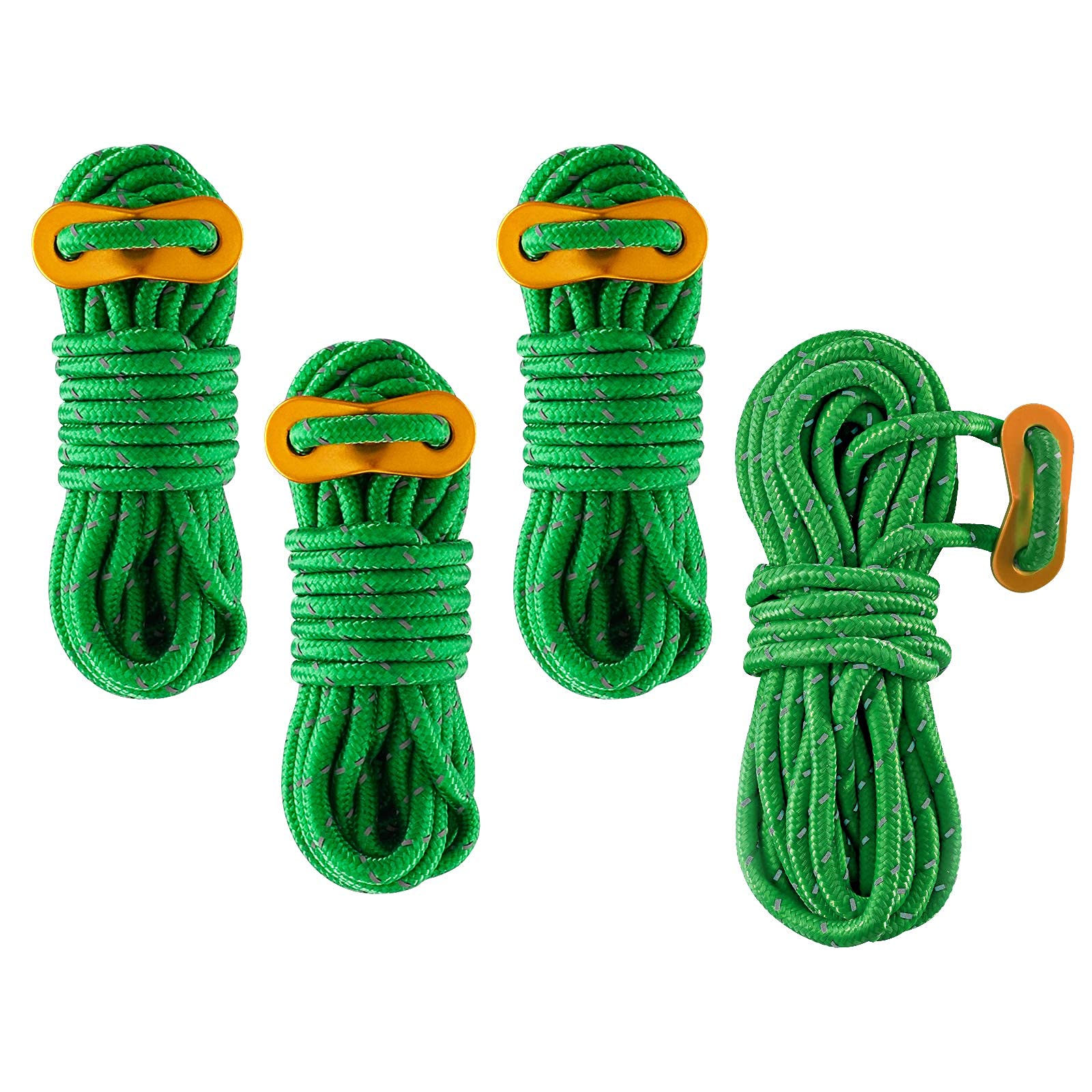 Reflective Nylon Paracord - 550lb Strength Parachute Cord for Camping Tents, Hiking Gear & Outdoor Survival | Perfect for Tent Ropes, Emergency Kits & Backpacking Accessories