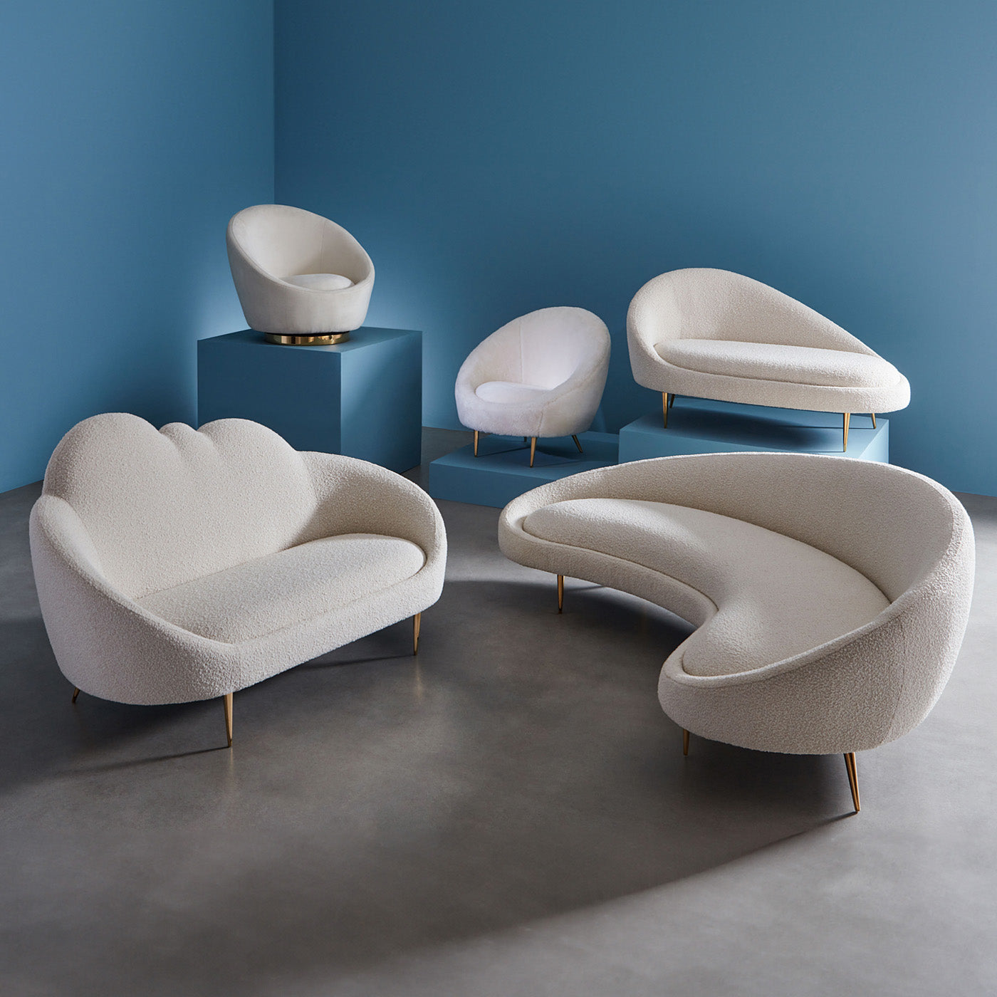 Ether 69.5 Cloud Settee - Ultra Soft Modern Lounge Chair for Living Room, Bedroom & Office - Perfect for Relaxing, Reading & Napping