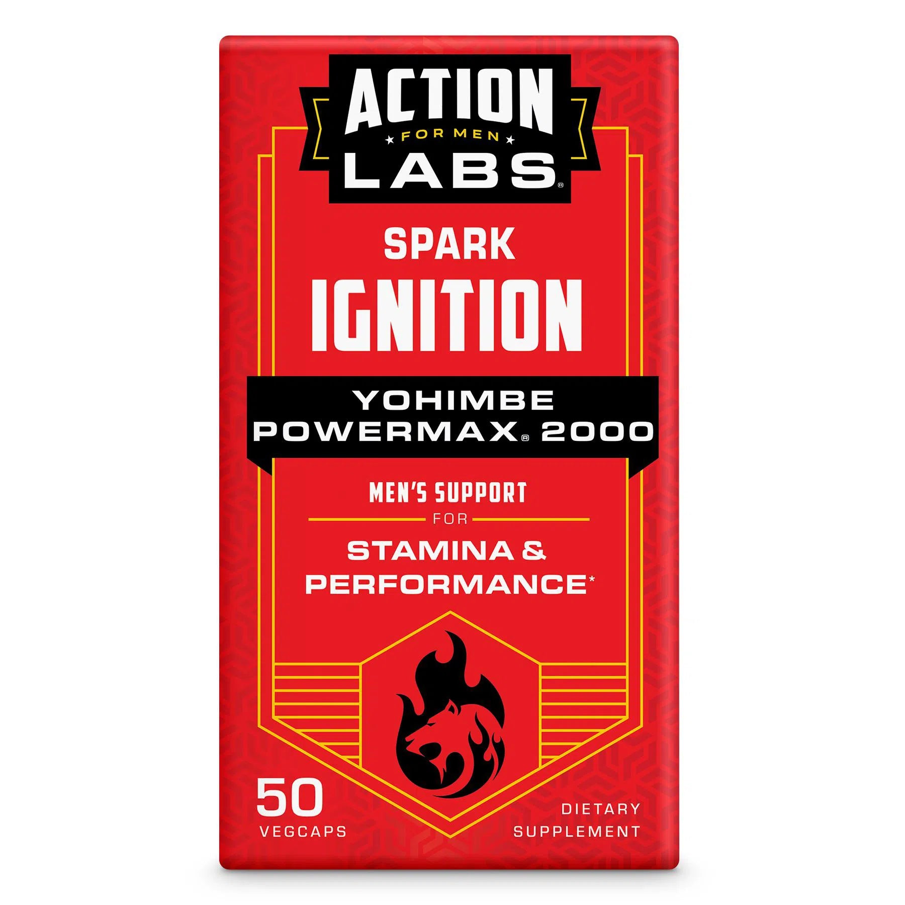 Action Labs For Men Spark Ignition Yohimbe PowerMax 2000 - Premium Male Enhancement Supplement for Energy & Performance - Boost Stamina & Vitality for Workouts & Intimate Moments