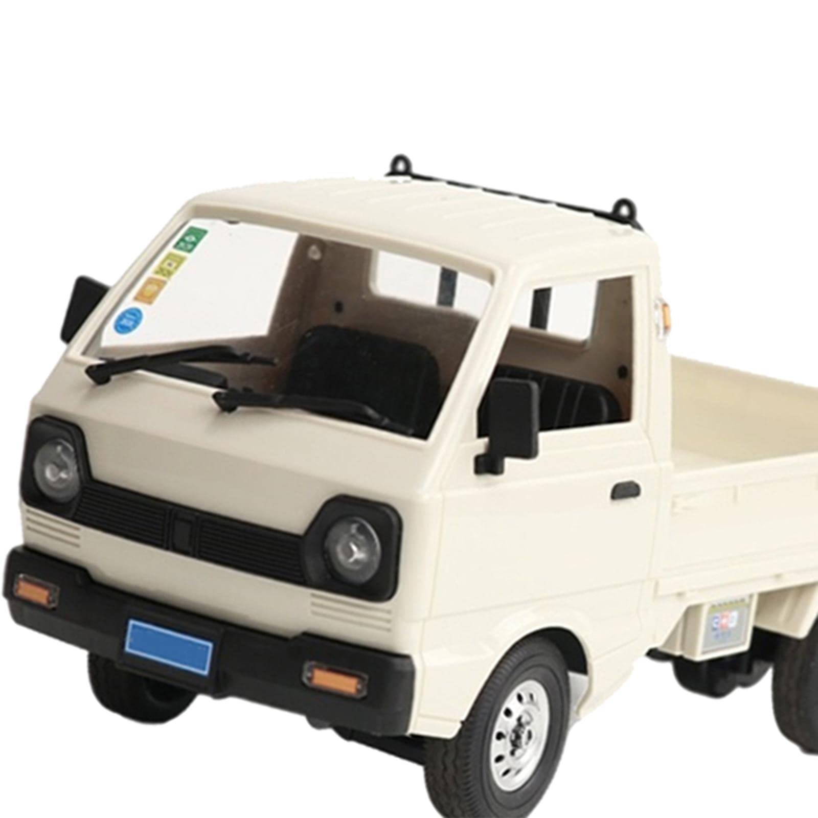 MERISHOPP® WPL D12 1:16 Scale Mini RC Truck - 4WD Off-Road Remote Control Car with LED Lights & Rechargeable Battery - Crawler Toy for Kids & Adults - Perfect for Indoor/Outdoor Play, Backyard Racing & Off-Road Adventures