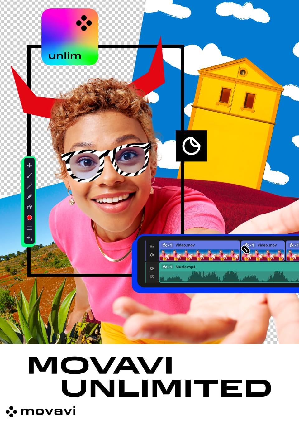 Movavi Unlimited Video Editor - 1-Year Business License for PC Download | Professional Video Editing Software for Business & Marketing Videos