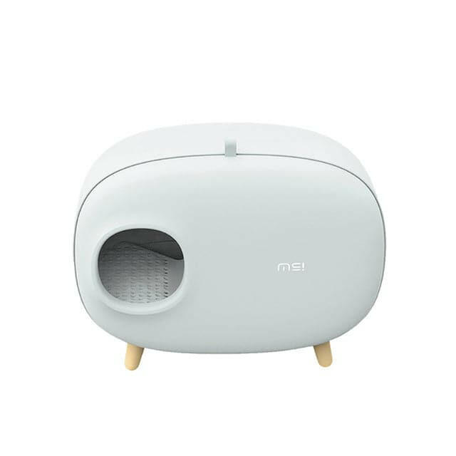 MAKESURE XL Enclosed Cat Litter Box with Removable Drawer - Light Green Hooded Litter Box for Large Cats | Odor Control & Privacy for Home, Apartment, or Office Use