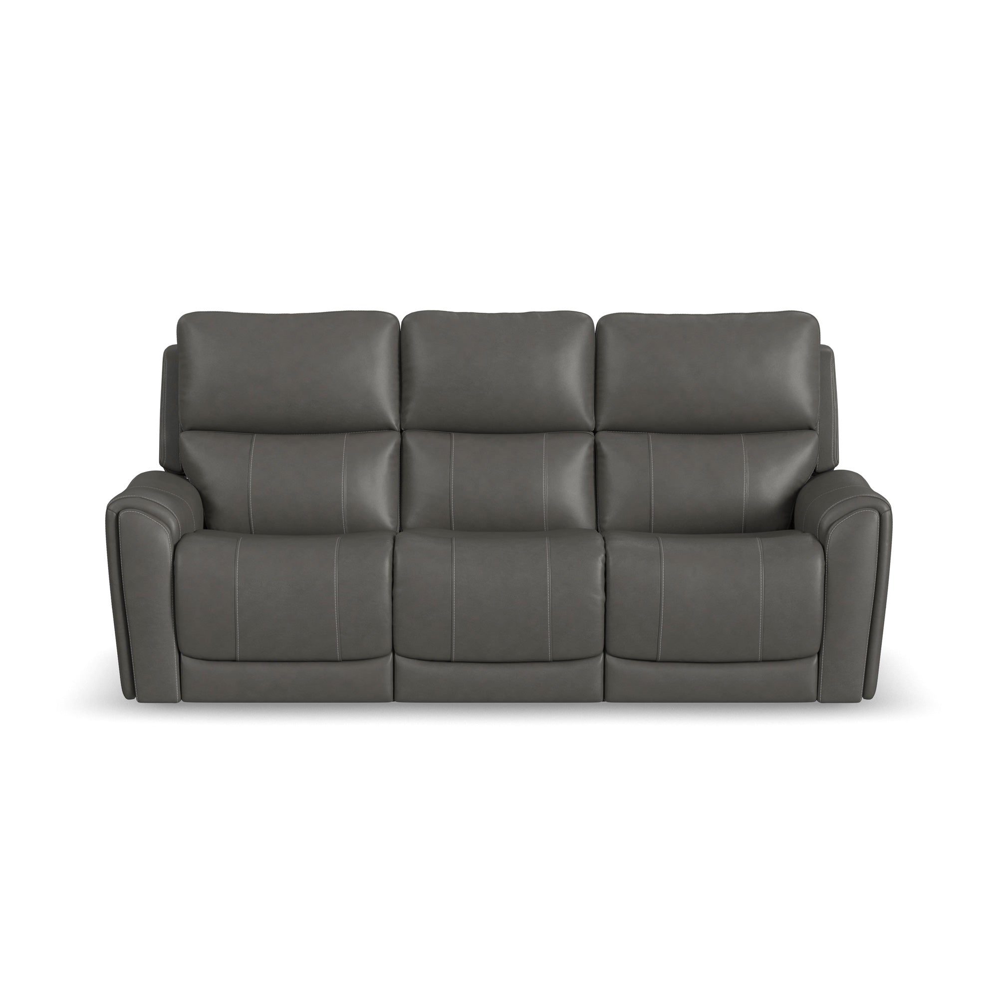 Dylan Power Reclining Sofa - 3-Seater Leather Recliner Couch with USB Charging & Cup Holders - Perfect for Living Room, Home Theater & Family Relaxation
