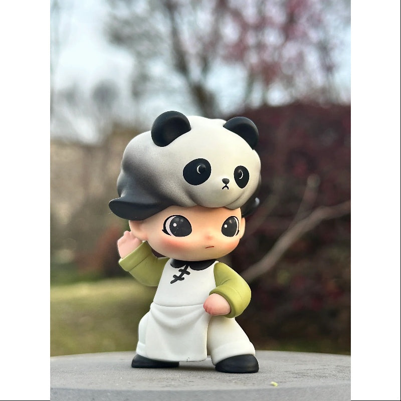 DIMOO Animal Kingdom Series - Taichi Panda Plush Toy, Cute Stuffed Panda for Kids & Collectors | Perfect for Gifts, Room Decor, and Cuddling