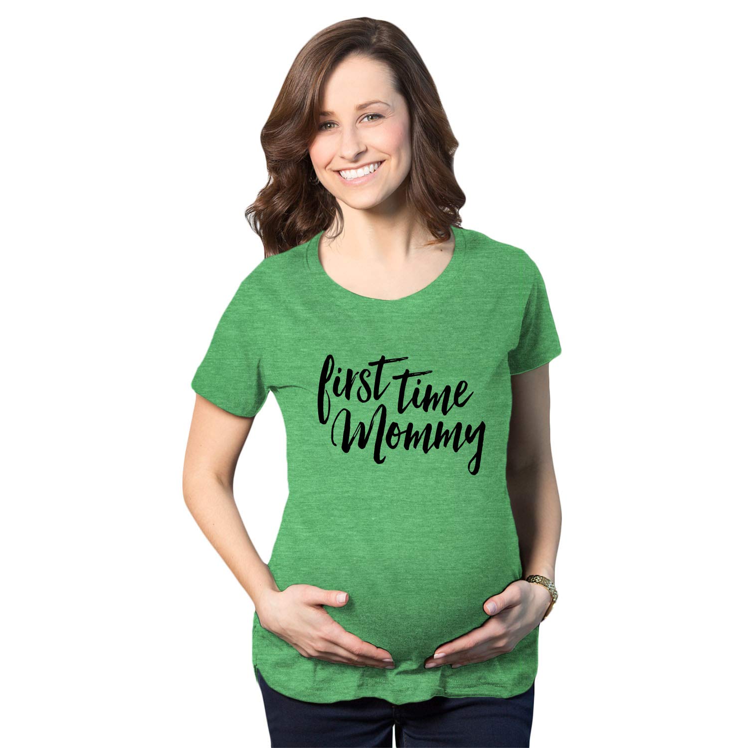 First Time Mom Pregnancy T-Shirt - Cute Belly Bump Tee for Expecting Mothers | Maternity Gift, Baby Shower & Gender Reveal Outfit