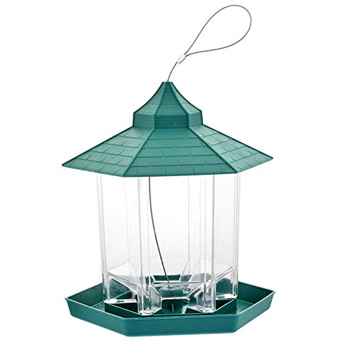 JENPECH Hanging Bird Feeder - Peanut Food Container for Outdoor Garden, Yard & Wildlife Feeding - Attracts Birds for Backyard Birdwatching & Nature Decoration