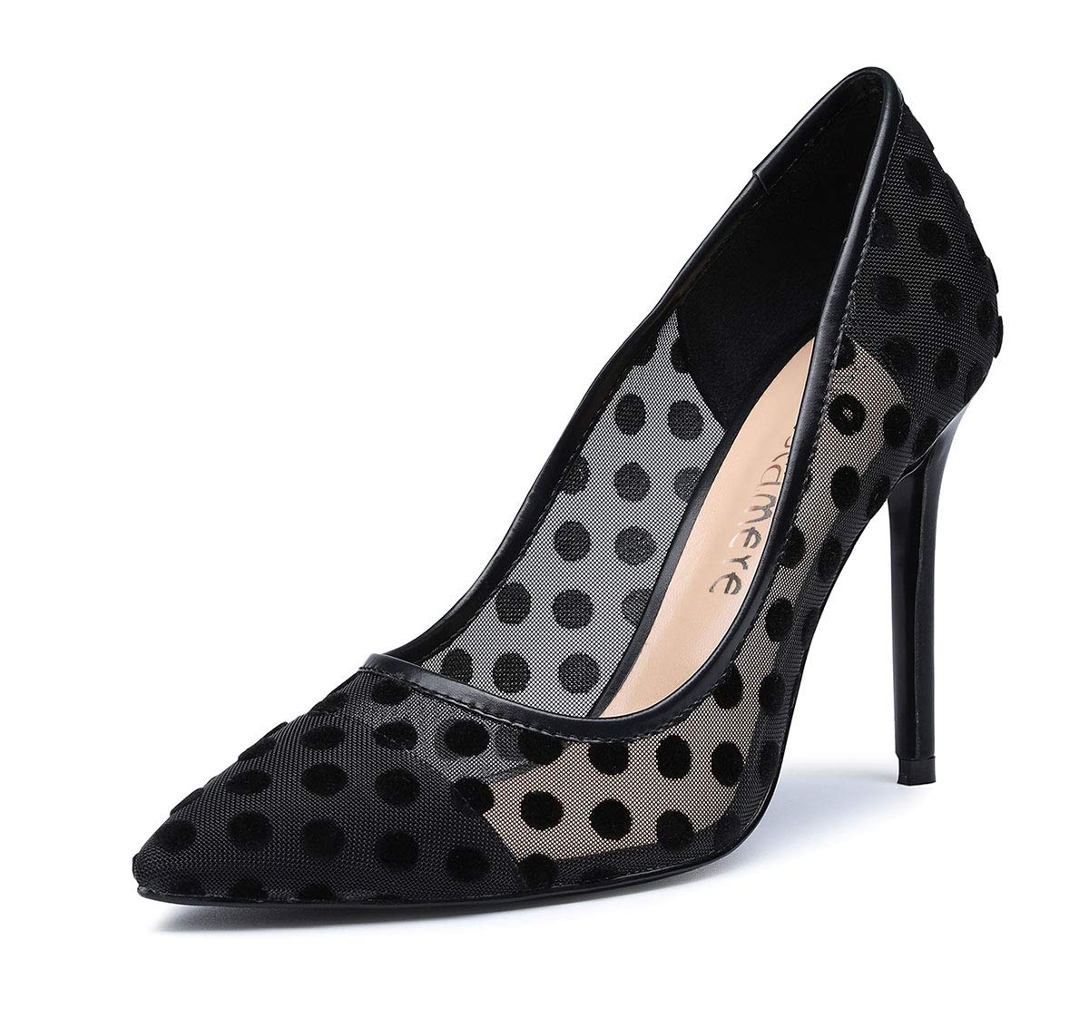 Castamere Women's High Heel Pumps - 4 Inch Pointed Toe Stiletto Slip On Dress Shoes for Party, Wedding & Evening Events