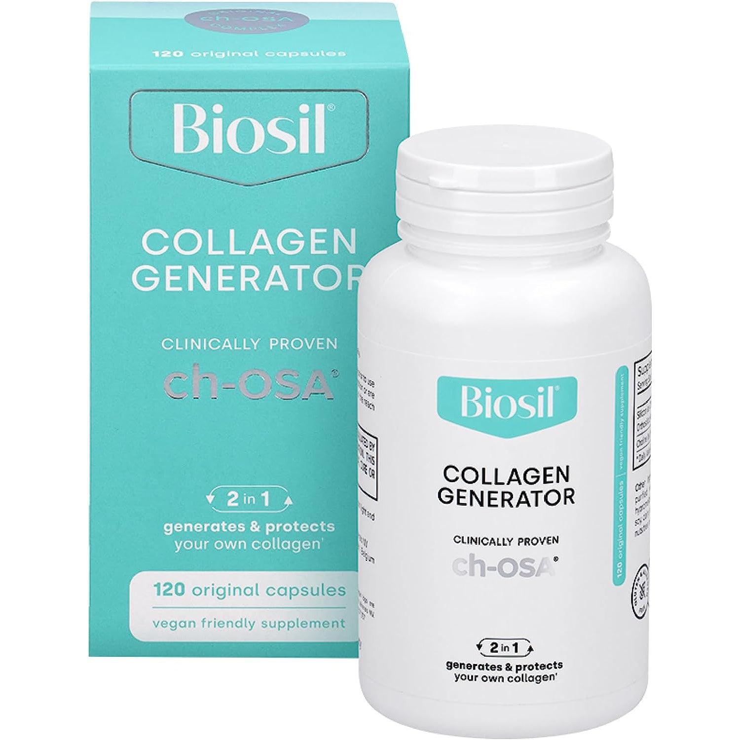 Biosil Collagen Generator Original Capsules - Supports Skin, Hair & Nail Health - Perfect for Anti-Aging & Beauty Supplement Routine