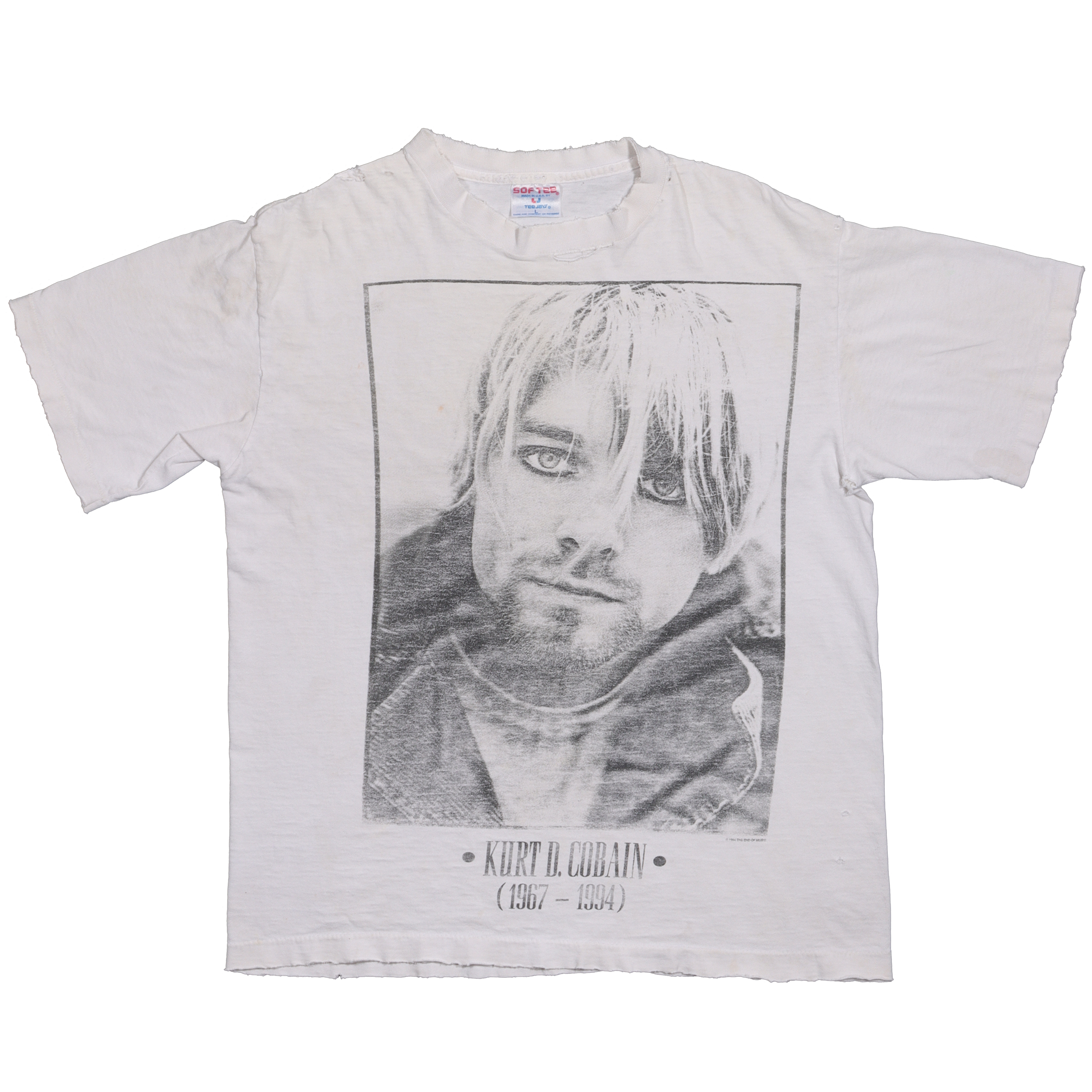 Vintage 1990s Kurt Cobain Grunge Rock Band T-Shirt - Nirvana Music Fan Tee for Concerts & Casual Wear