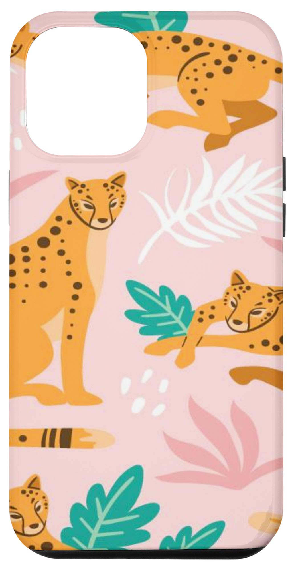 iPhone 12 Pro Max Case - Premium Leopard Print in Millennial Pink | Trendy Protective Cover for Women | Perfect Gift for Summer, Beach & Tropical Vacations
