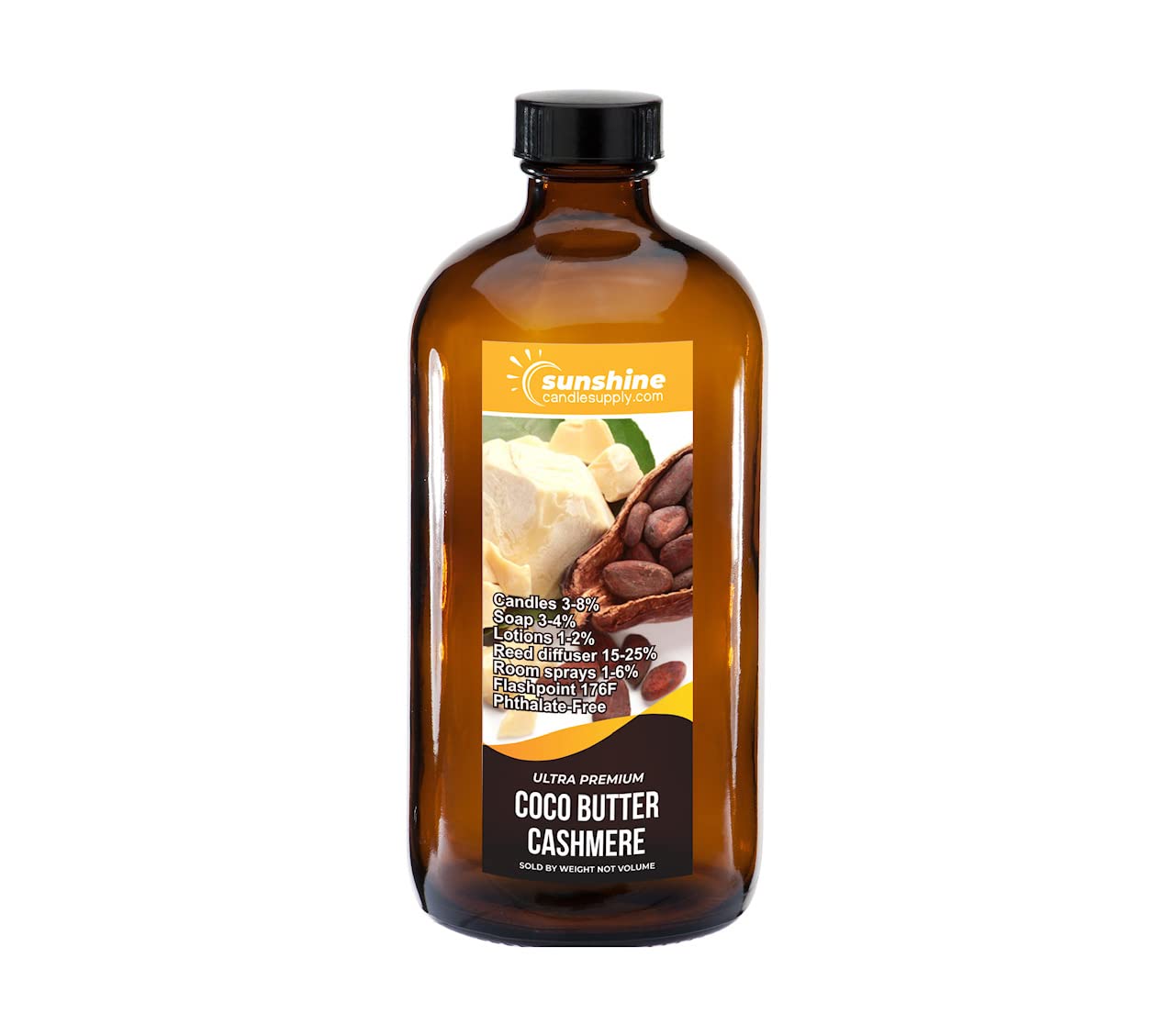 Premium Coconut Butter Cashmere Fragrance Oil for Candles & Soap - 8oz Bottle - Luxurious Home & Spa Scent for Relaxation & Aromatherapy