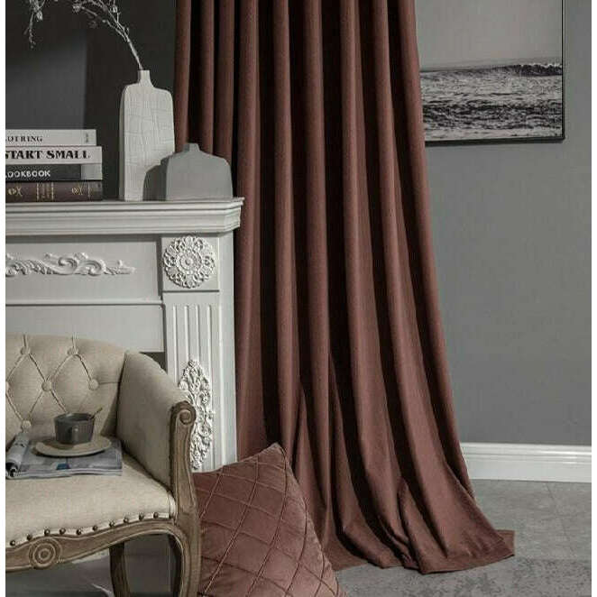 Taylor H. Luxury Jacquard Velvet Woven Design Curtains - Red Blackout Drapes for Living Room & Bedroom - Premium Thermal Insulated Window Treatments for Home Decor