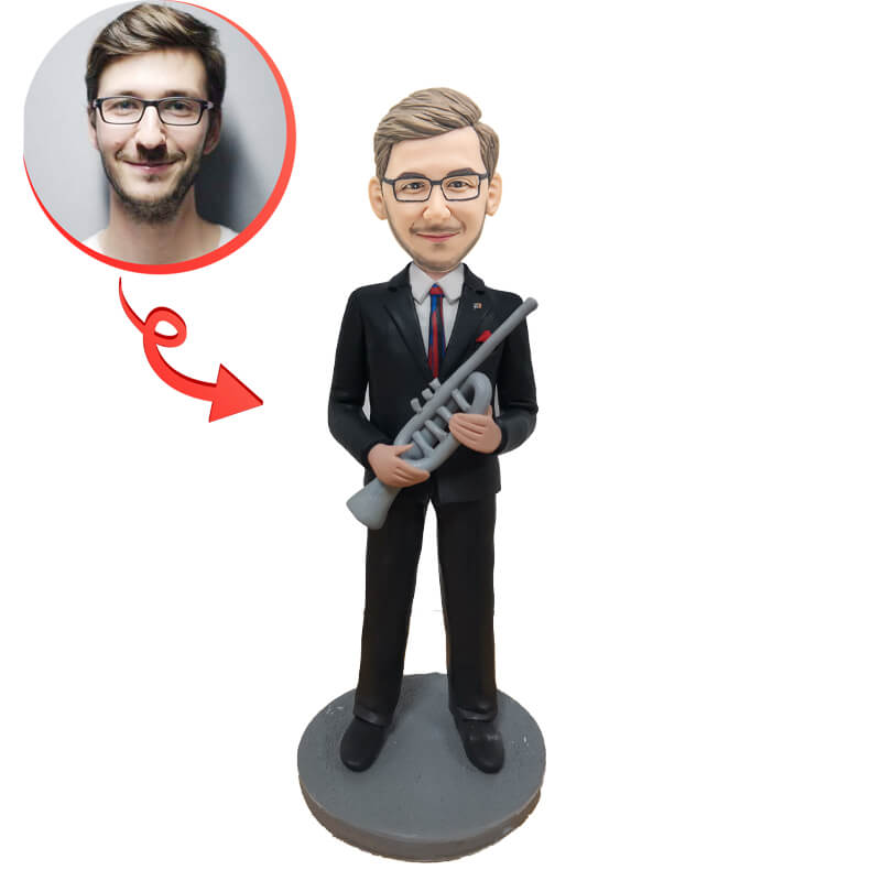 Custom Saxophone Player Bobblehead - Personalized Musician Gift for Jazz Lovers, Band Members & Music Teachers | Perfect for Birthdays, Anniversaries & Office Decor
