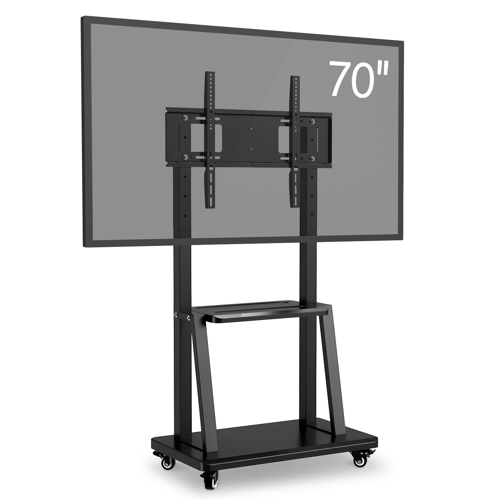 Smart Board Stand for 32-70 Inch Interactive Whiteboard | Mobile Stand with 4 Lockable Wheels & Height Adjustment | Perfect for Classroom, Home & Office Use