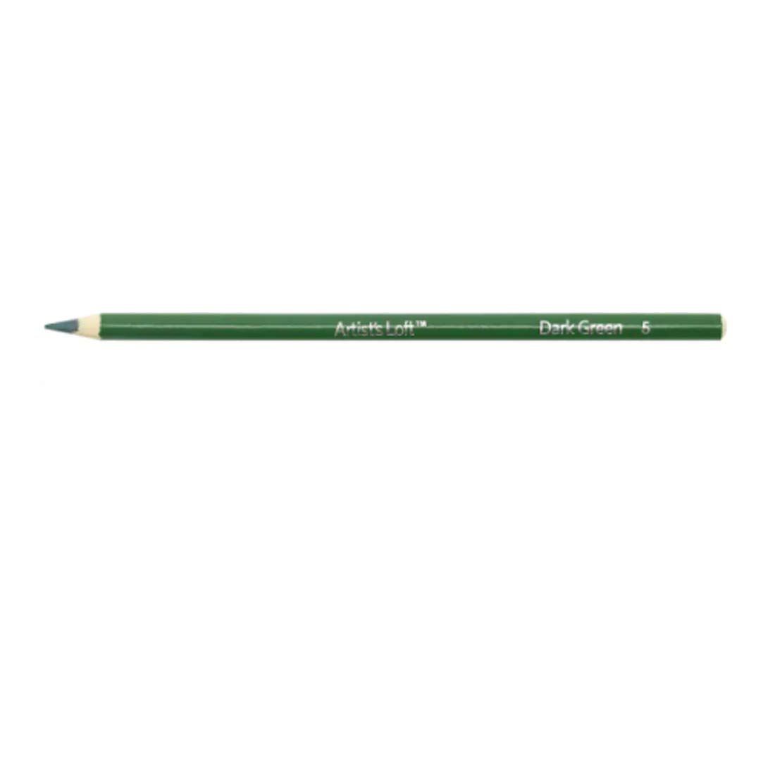 Artist's Loft Professional Dark Green Colored Pencil - 12 Pack for Sketching, Drawing & Adult Coloring Books | Premium Art Supplies for Artists & Hobbyists