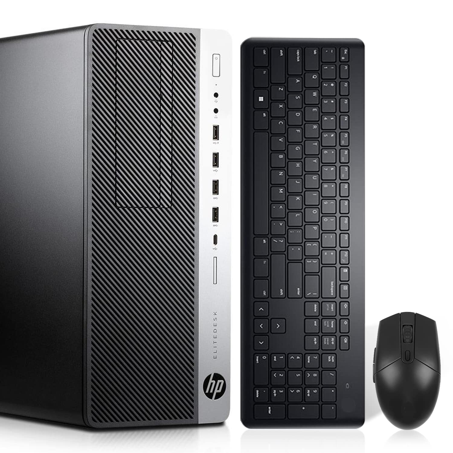 Refurbished HP EliteDesk 800 G3 SFF Business Desktop PC - Intel Core i7, 16GB DDR4 RAM, 256GB NVMe M.2 SSD, Windows 10 Pro, Wi-Fi 6 (AX210), Bluetooth, DVD-RW, Dual Display (HDMI/DP) with Wireless Keyboard & Mouse - Perfect for Home Office, Small Business & Remote Work (Renewed)