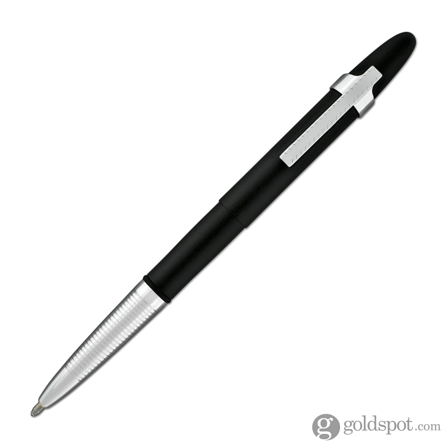 Fisher Space Pen Bullet Ballpoint Pen - Chrome & Matte Black - Compact, Refillable, Pressurized Ink for Writing in Any Condition - Perfect for Outdoor, Travel, and Everyday Carry (EDC)