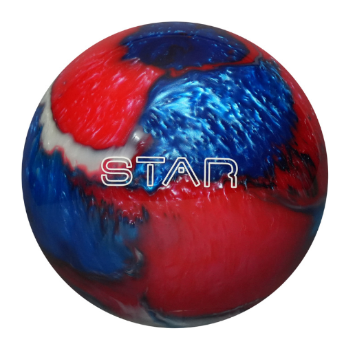 Elite Star Red White Blue Bowling Ball - Professional Performance for Strikes & Spares | Perfect for League Play & Tournaments