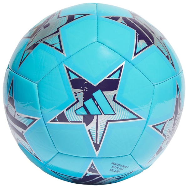 Adidas Champions League Club Ball 23/24 - Official Match Soccer Ball (Bright Cyan/Dark Pulse) - Perfect for Training, Matches & Gifts for Soccer Fans