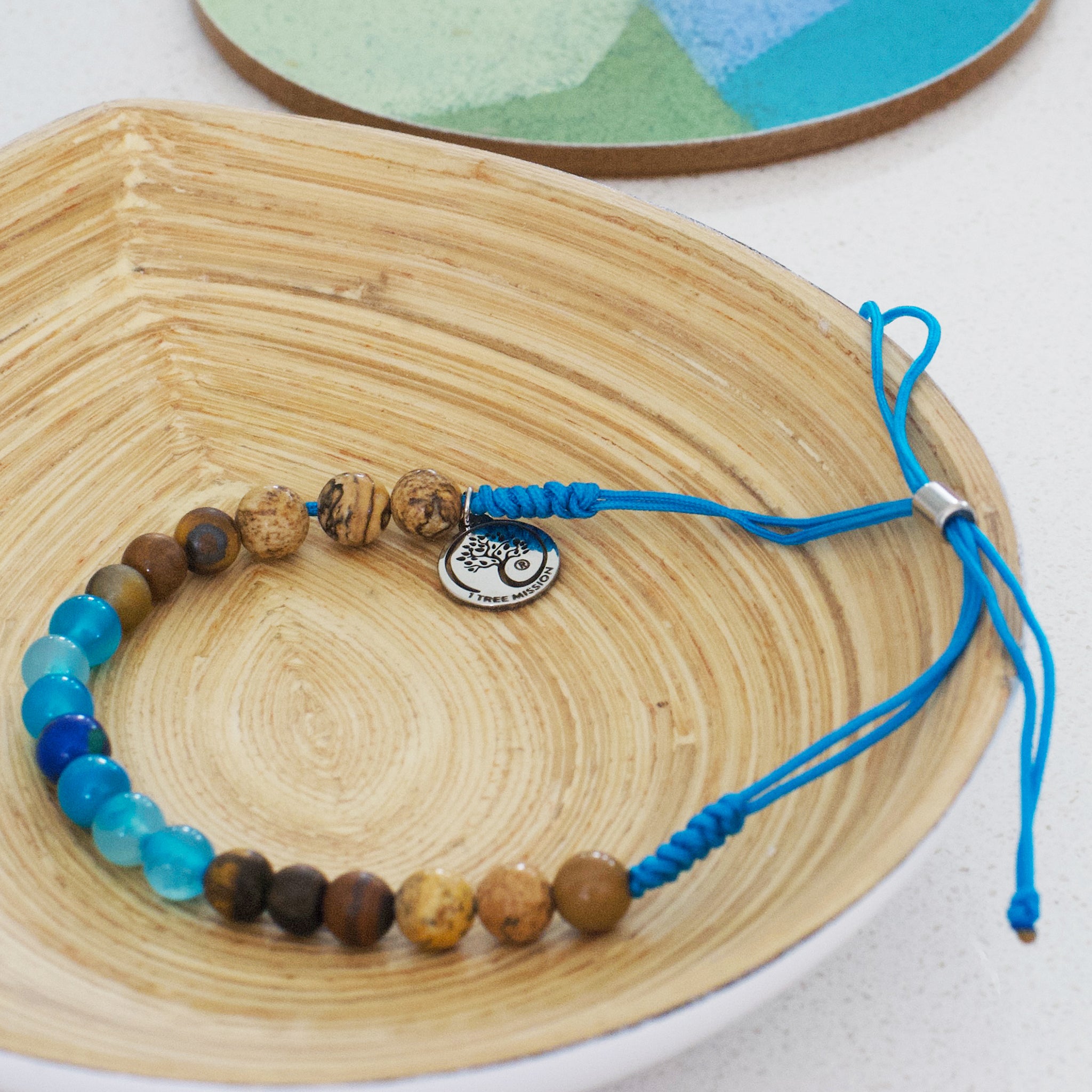 Handmade Cedar Tree Beaded Bracelet for Women - Natural Wood & Gemstone Boho Jewelry - Perfect for Yoga, Meditation & Nature Lovers
