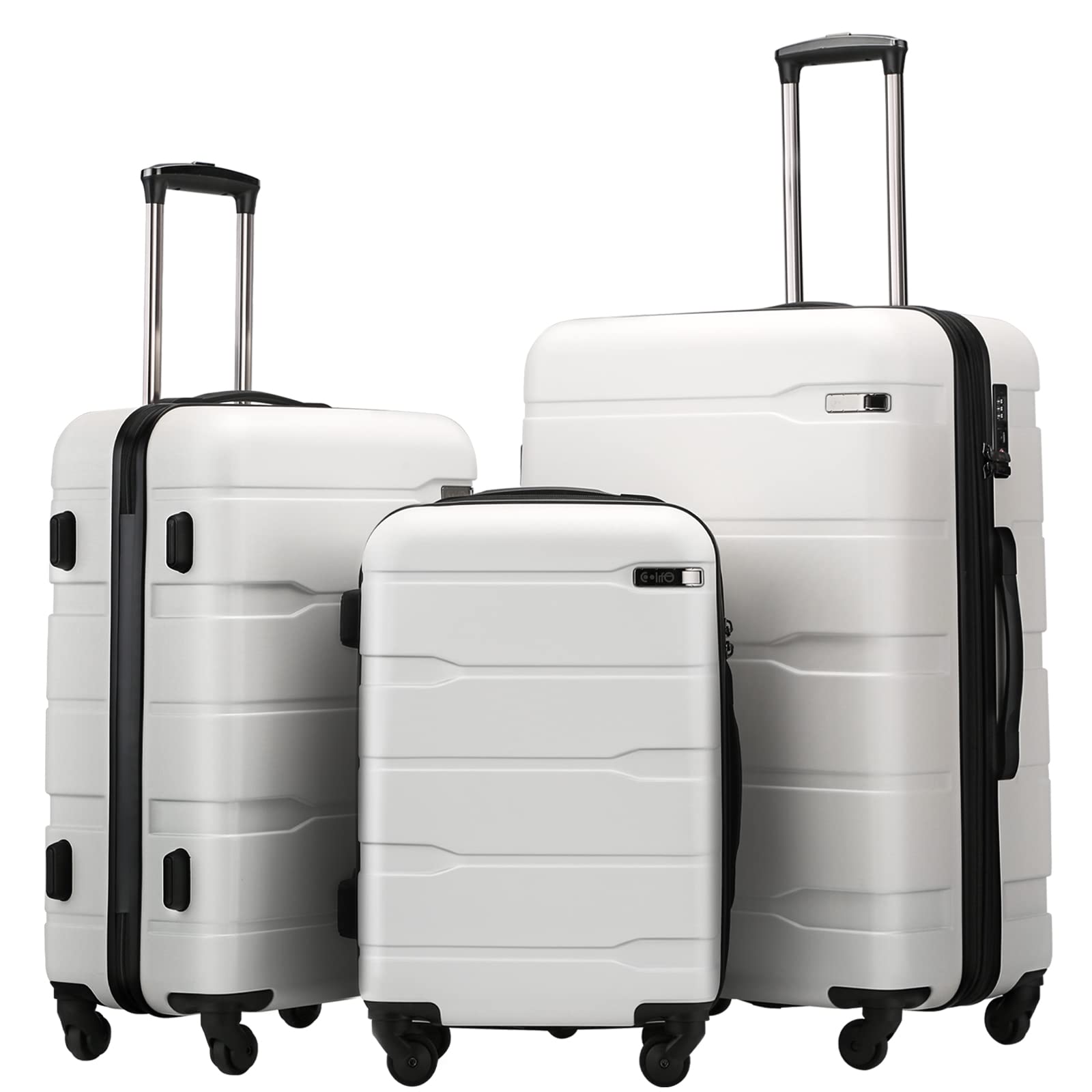 Coolife Expandable 3-Piece Luggage Set - 20