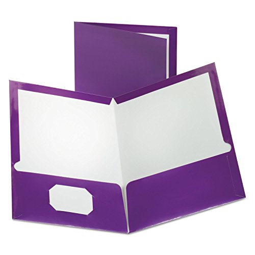 Oxford 5049526 Metallic 2-Pocket Folder, Letter Size 8.5