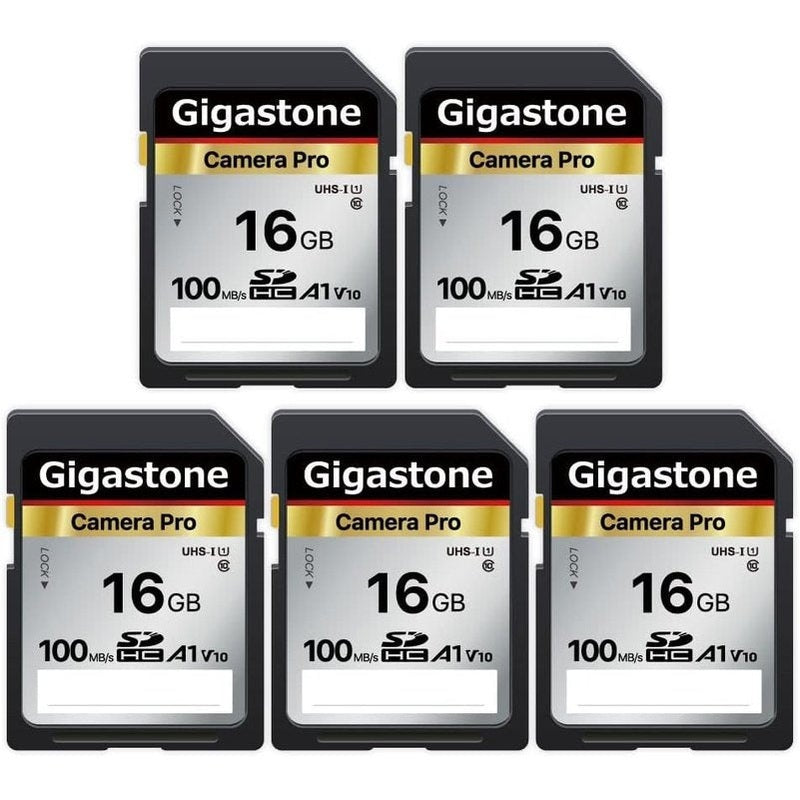 Gigastone 16GB 64GB 512GB SDXC Memory Card - High Speed Class 10 UHS-I for Camera, DSLR, Drone, and Gaming - Reliable Storage for Photos, Videos, and Files