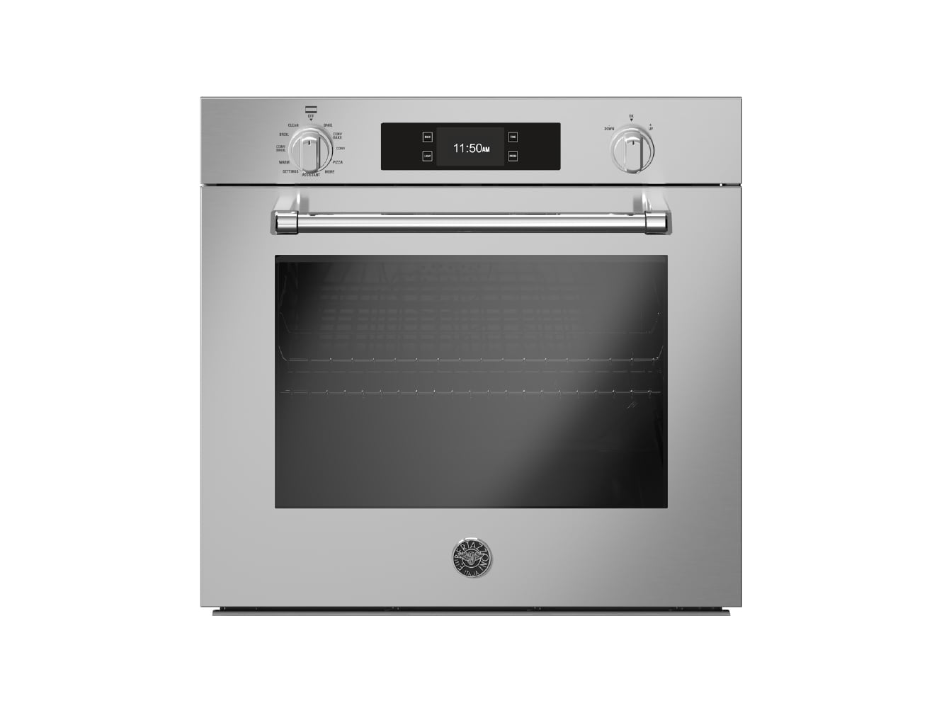 Bertazzoni MAST30FSEXT 30 Inch Professional Single Convection Oven - Stainless Steel Top Version for Home Kitchen & Restaurant Use