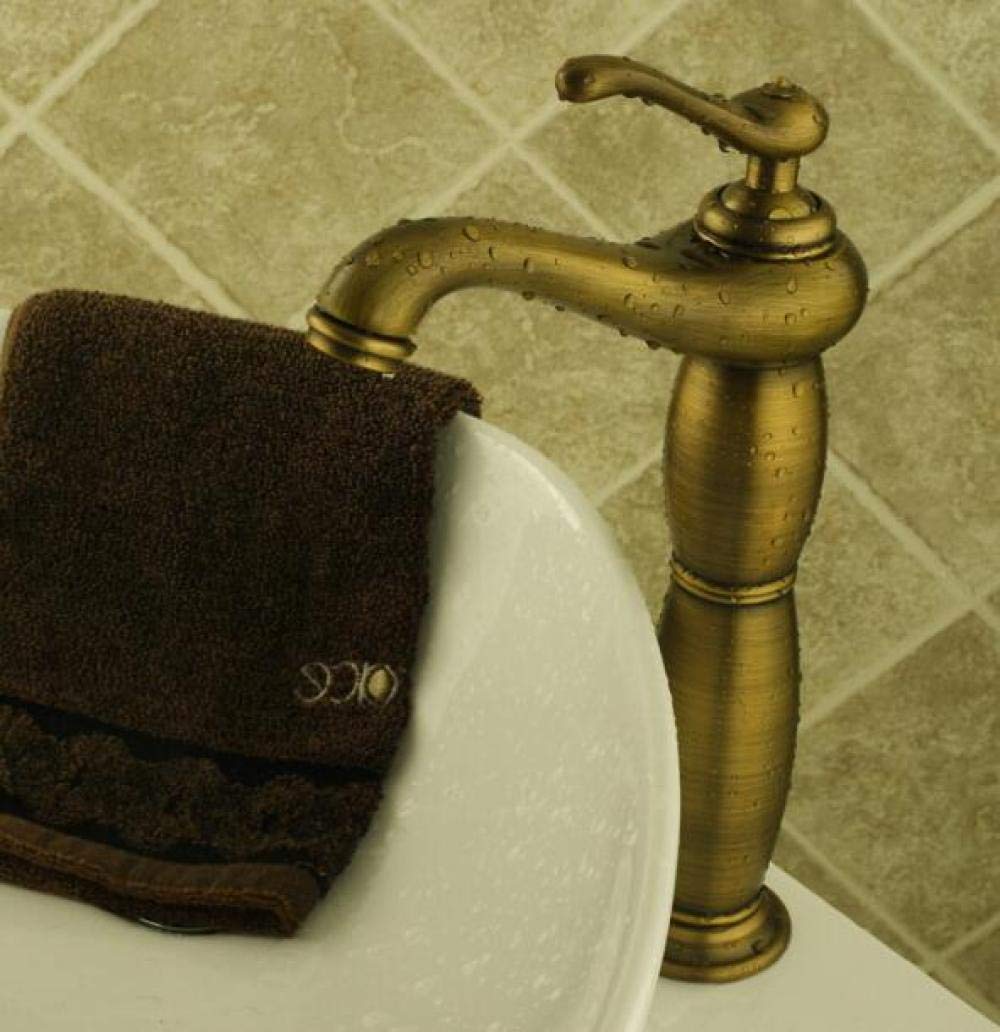ShiSyan Premium Retro Bathroom Faucet - Deck Mounted Washbasin Tap with Mixer - Vintage Style Sink Faucet for Bathroom & Kitchen - Perfect for Modern Homes, Apartments, and Renovation Projects
