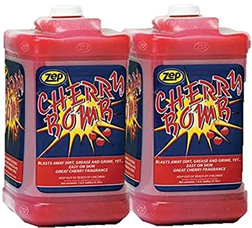 Zep Cherry Bomb Heavy Duty Hand Cleaner 1 Gallon Refill - Industrial Strength for Mechanics & DIY (Pump Not Included) - Perfect for Auto Shops, Construction Sites & Garage Use