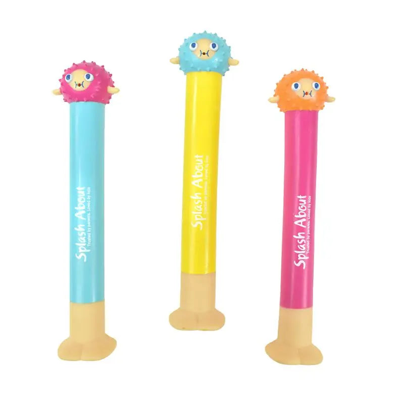 Best Kids Baby Swim & Bath Toys - Puffer Fish Dive Sticks for Pool & Bathtub Fun | Safe & Colorful Water Play for Toddlers