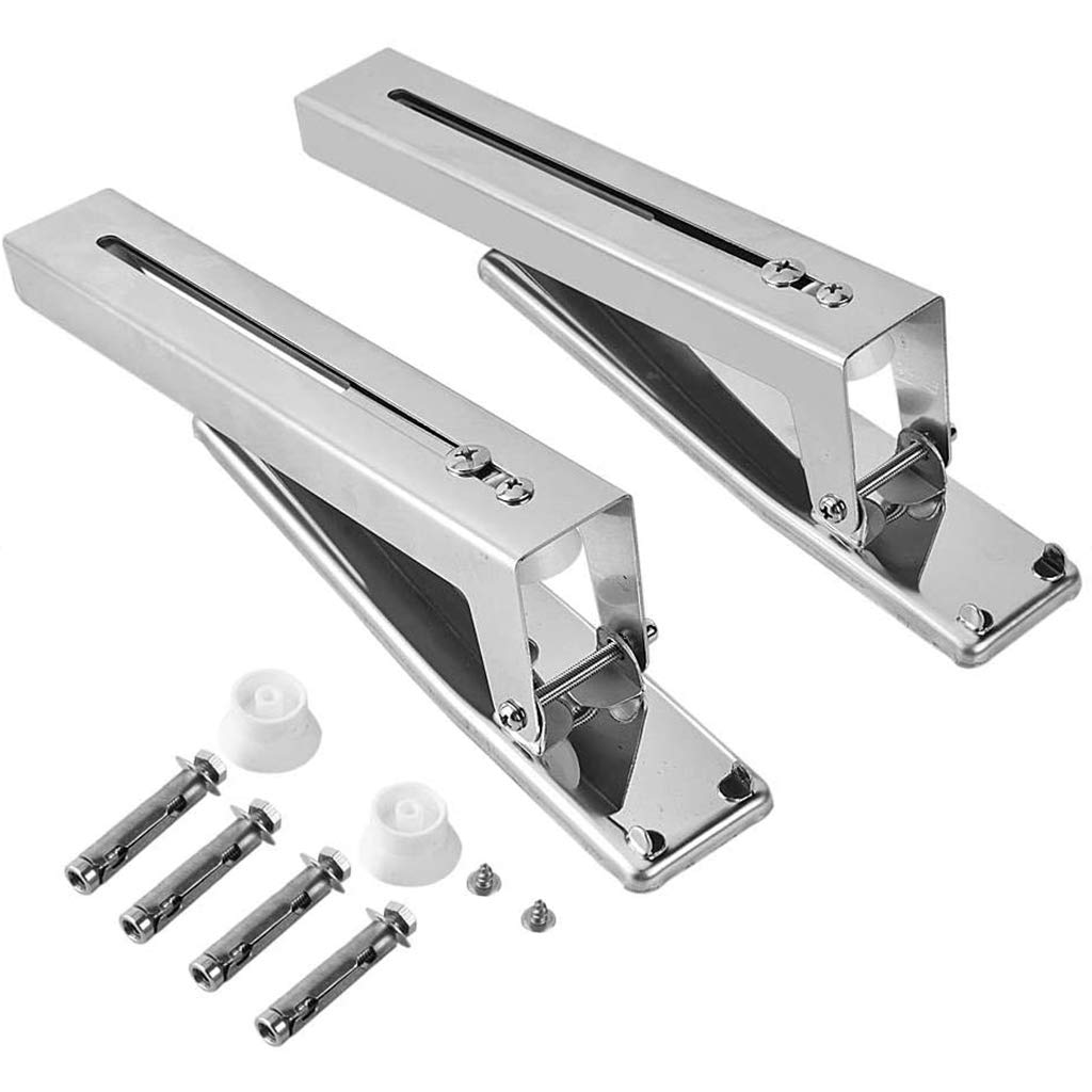 304 Stainless Steel Foldable Microwave Oven Bracket - Wall Mount Kitchen Shelf for Microwave Support | Durable Space-Saving Rack for Small Kitchens & RVs