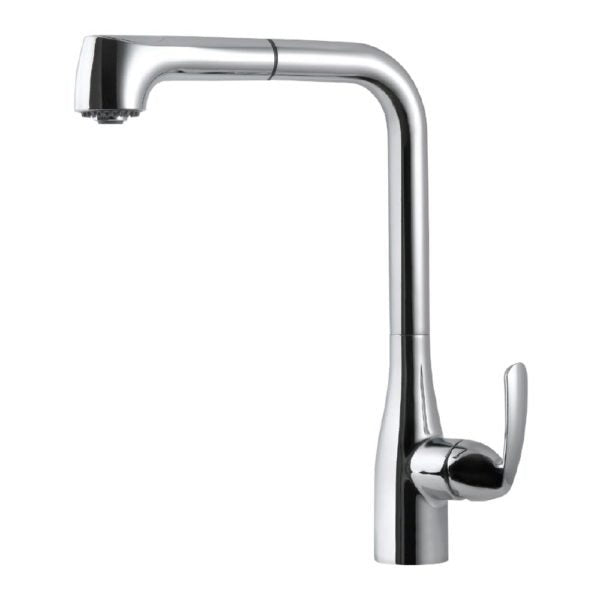 QUPO 2020 PC Quantum Dual Function Pull Out Kitchen Faucet - Polished Chrome Finish for Modern Home & Restaurant Use