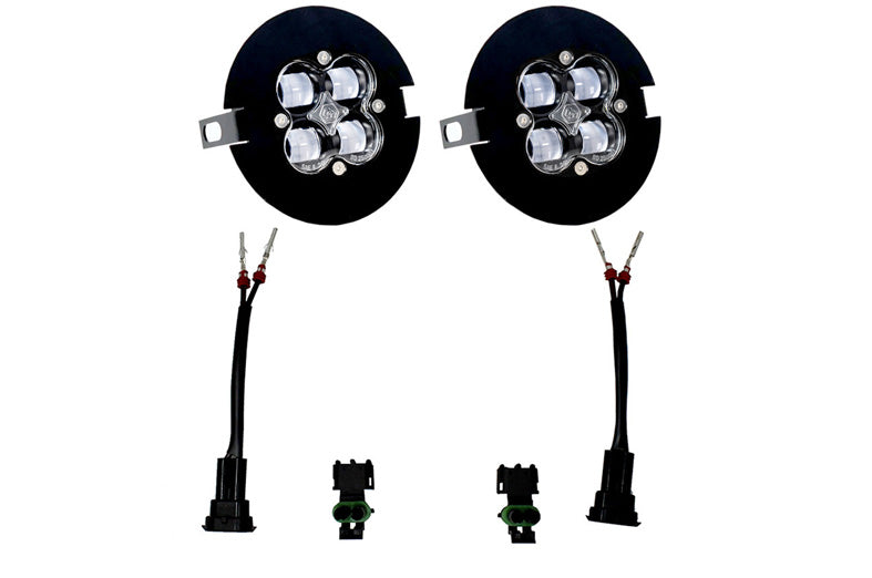 Baja Designs Squadron SAE Clear Fog Light Kit for Ford Bronco, F-150, Toyota Tacoma & Tundra - Off-Road Driving & Adventure Lighting Upgrade
