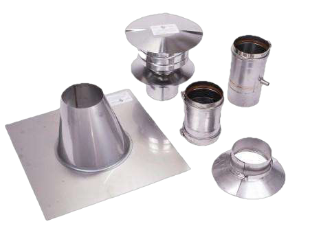 Eccotemp 4 Tankless Water Heater Venting Kit - Horizontal & Vertical Installation - Perfect for Home, RV & Outdoor Use