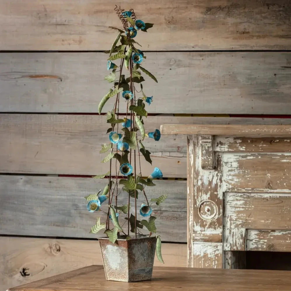French Wire Pea Vine Trellis - Sturdy Garden Plant Support for Climbing Vegetables, Flowers & Vines - Perfect for Peas, Tomatoes, Cucumbers & More in Backyard Gardens
