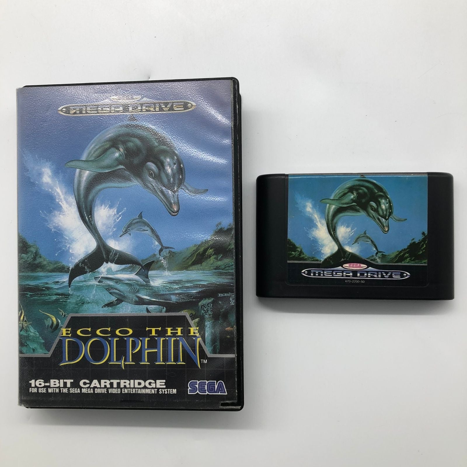 Ecco The Dolphin Classic Sega Mega Drive Game (PAL Version) - Retro Gaming Console, Collectible Video Game for Sega Genesis Enthusiasts | Perfect for Nostalgic Gaming Nights and Vintage Game Collections