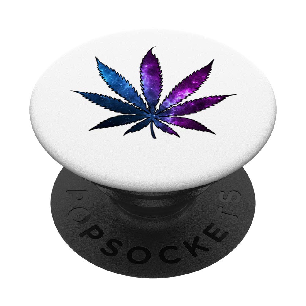 Swappable Marijuana Leaf PopGrip - Novelty Cannabis Phone Grip for Weed Enthusiasts, Perfect for Phones, Tablets, and Laptops