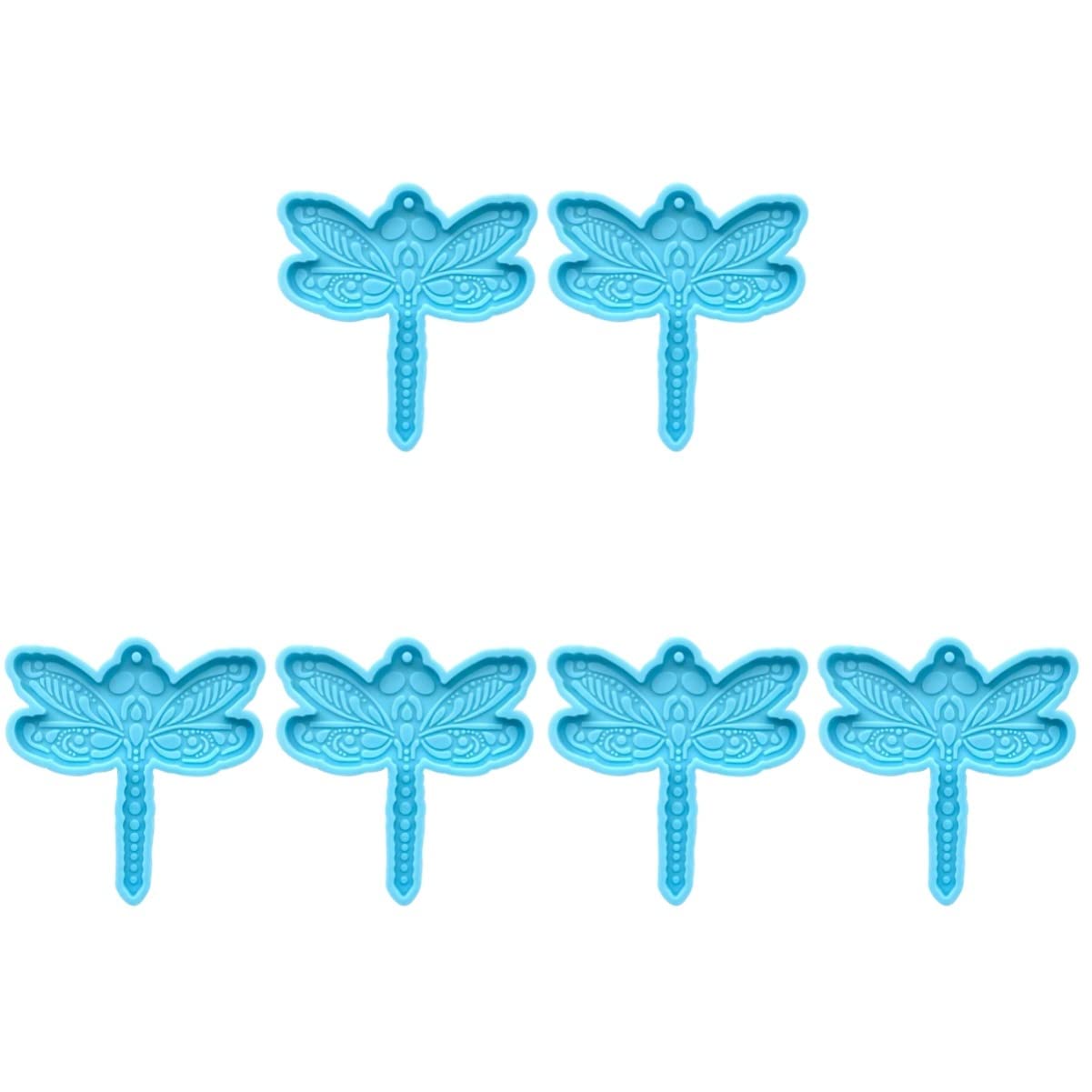 EXCEART 3-Piece DIY Epoxy Resin Keychain Molds for Jewelry Making - Key Pendant Casting Molds for Resin Art, Fondant, and Keyring Crafts - Perfect for DIY Gifts, Home Decor, and Handmade Accessories