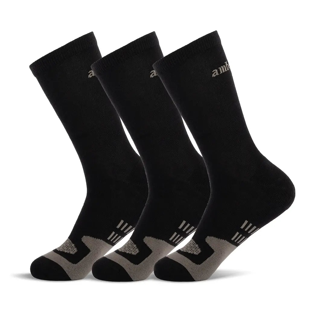 3 Pack of Premium Black Socks for Men & Women - Soft Comfortable Everyday Wear - Perfect for Running, Hiking, and Casual Outfits