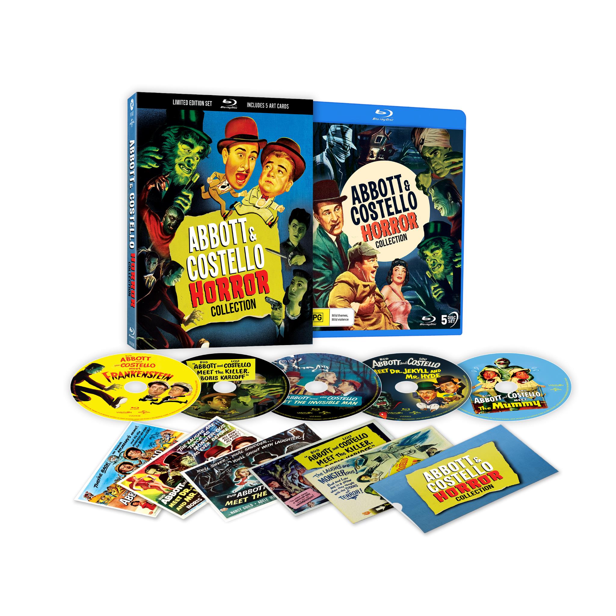 Abbott & Costello Horror Collection (Limited Edition) - Classic Comedy Horror Movies for Halloween & Movie Nights
