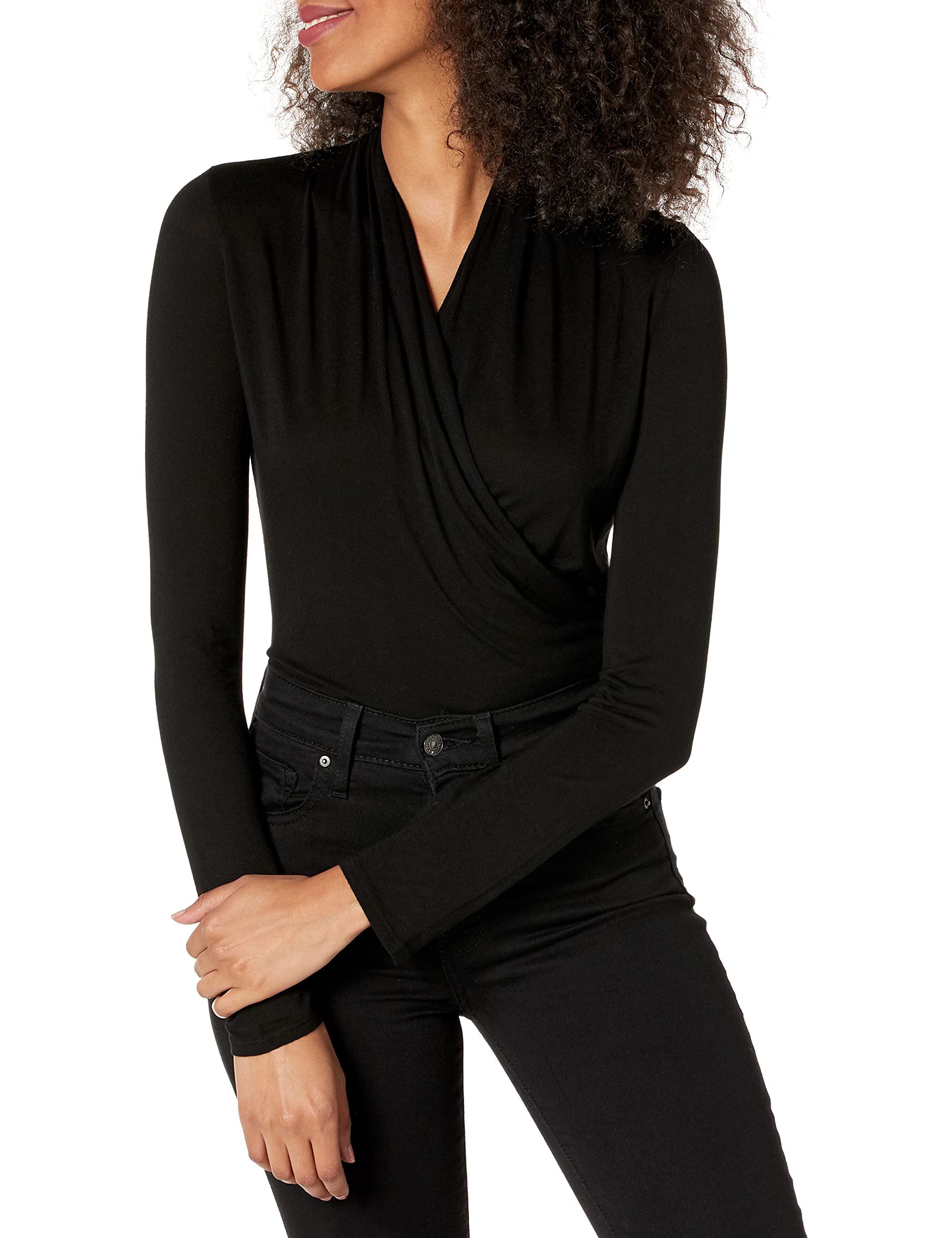 Enza Costa Women's Long Sleeve Ballet Top - Soft Stretch Knit Shirt for Yoga, Dance & Everyday Wear | Comfortable & Flattering Fit for Workouts and Casual Outfits
