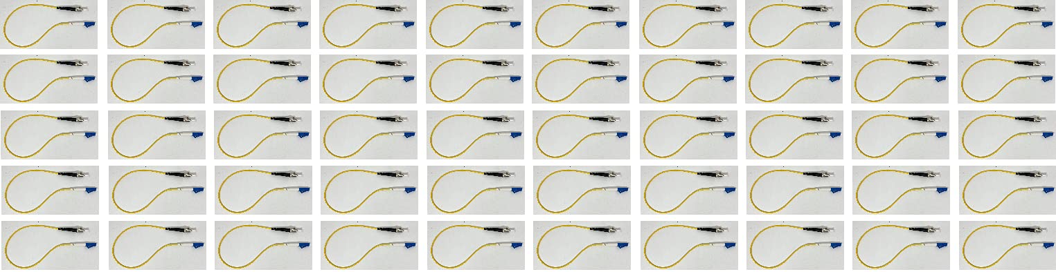 1FT - Single Mode Simplex Fiber Optic Patch Cable (9/125μm) - LC to ST Connector - 50 Pack - High Speed Data Transmission for Telecom, Networking & Data Centers
