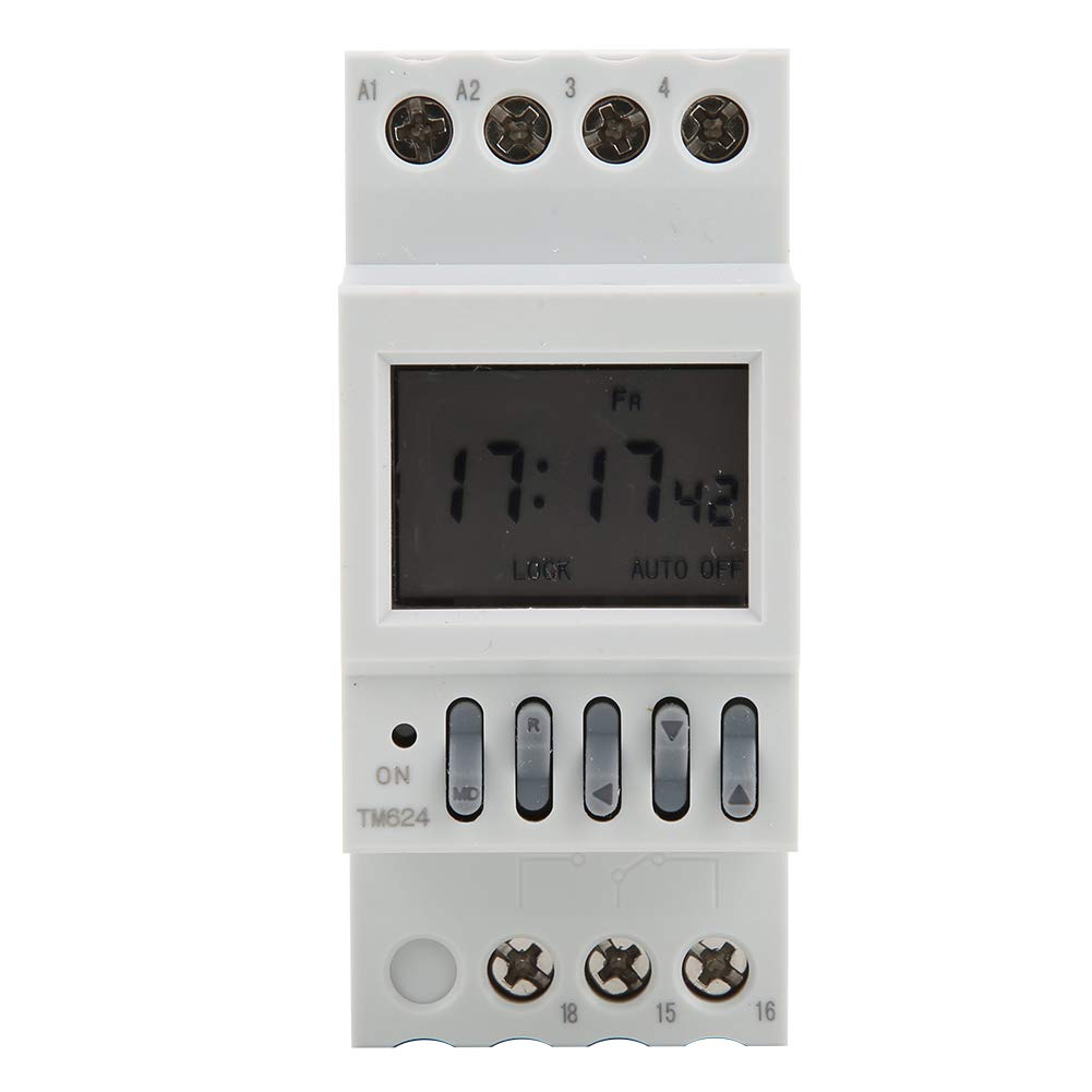 Hilitand 220V DIN Rail Timer Switch - 40-Group Programmable Time Control for Street Lights & Factories | Industrial & Outdoor Lighting Automation Solution