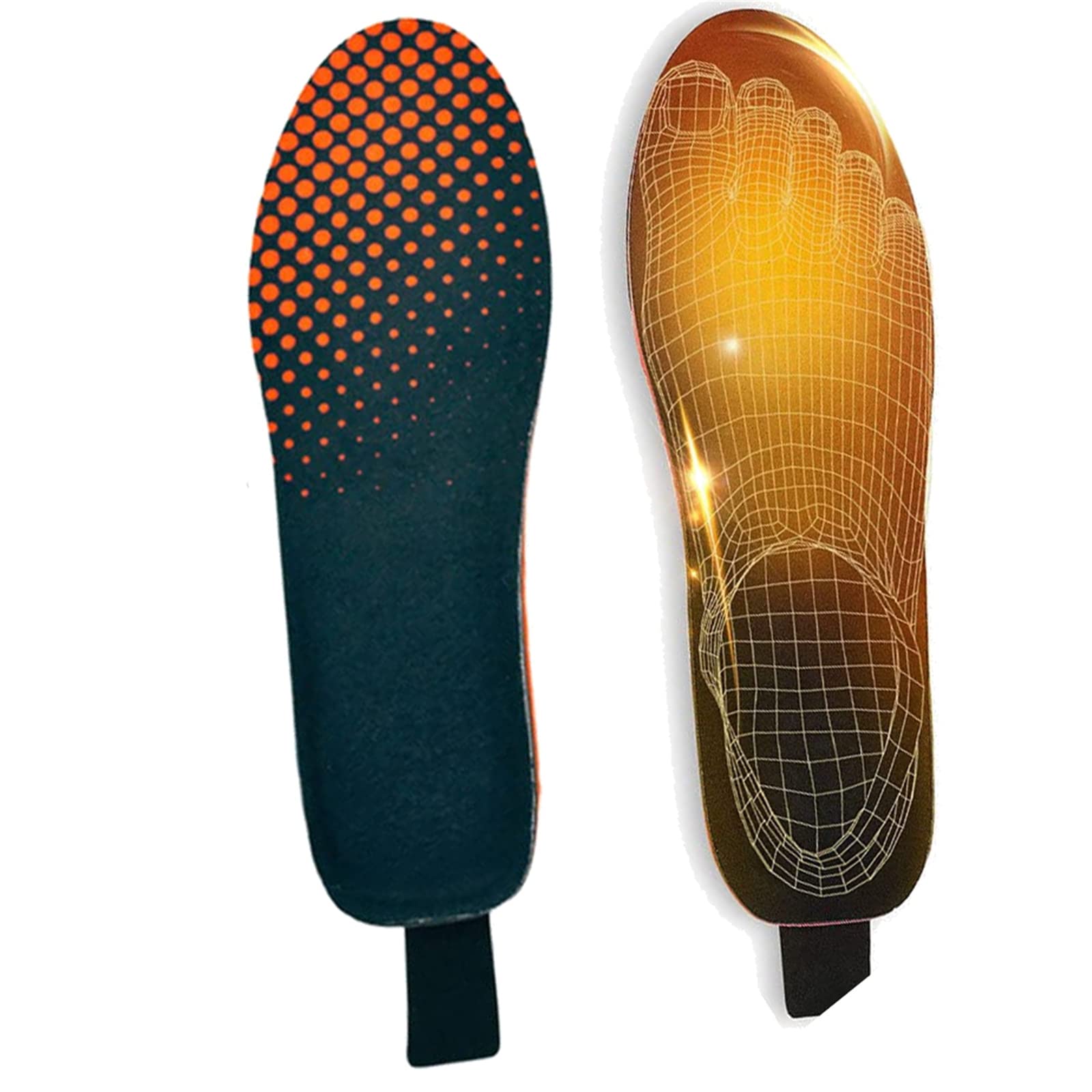USB Rechargeable Heated Insoles - Electric Foot Warmers for Men & Women, Waterproof & Washable Winter Boot Inserts - Perfect for Skiing, Hiking & Cold Weather Outdoor Activities